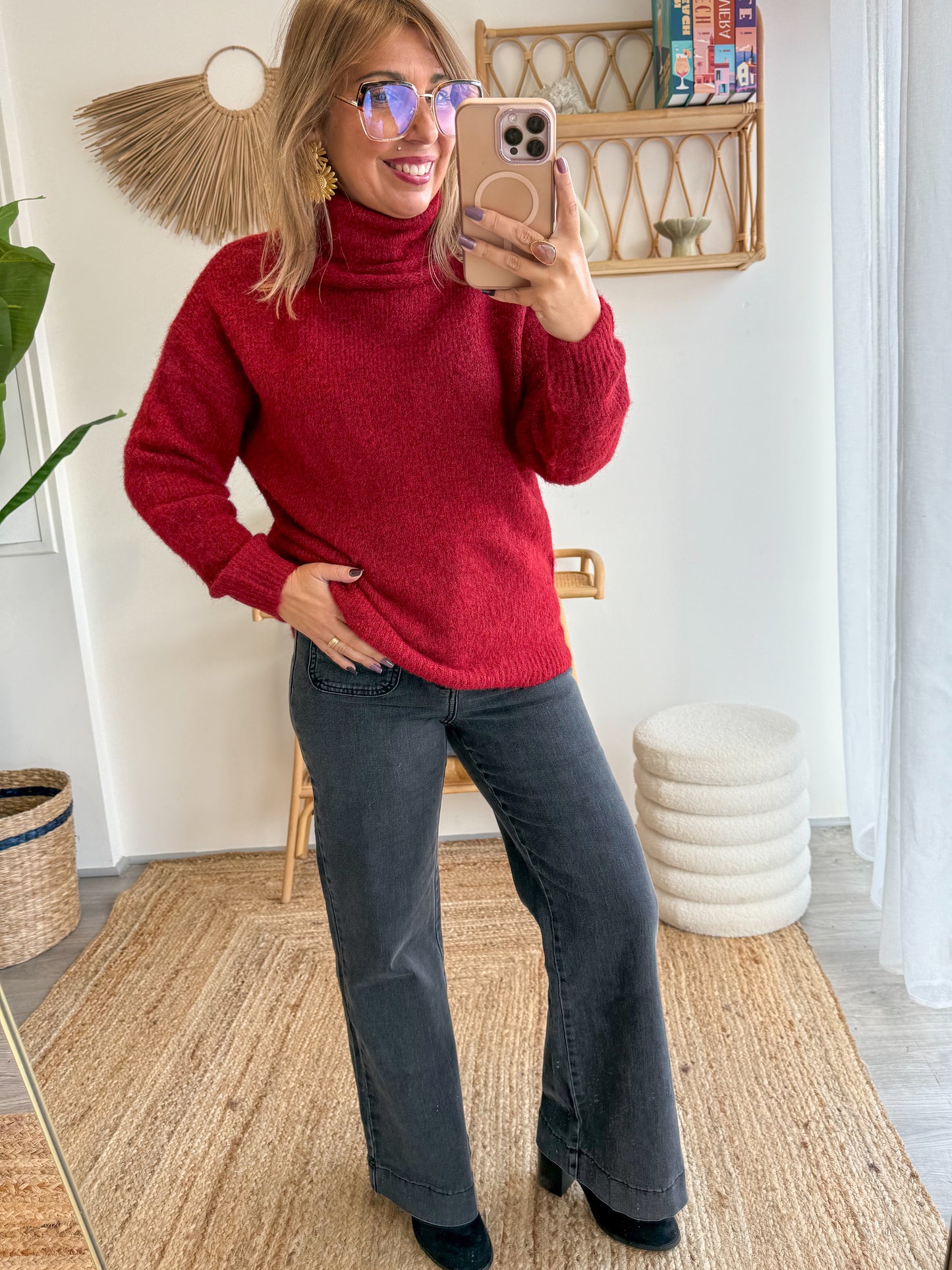 Pull CALINE bordeaux