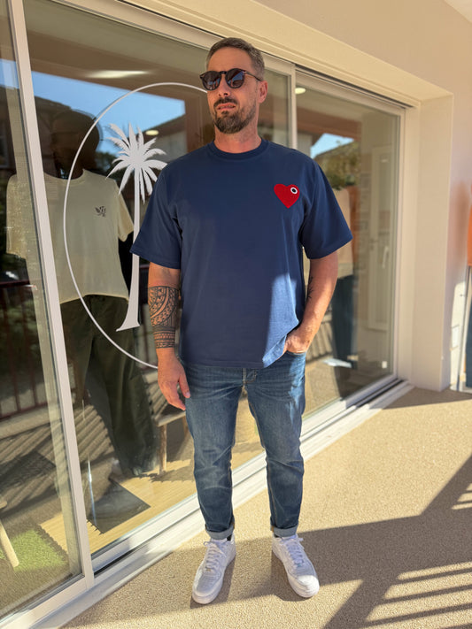 T-shirt HEART Indigo