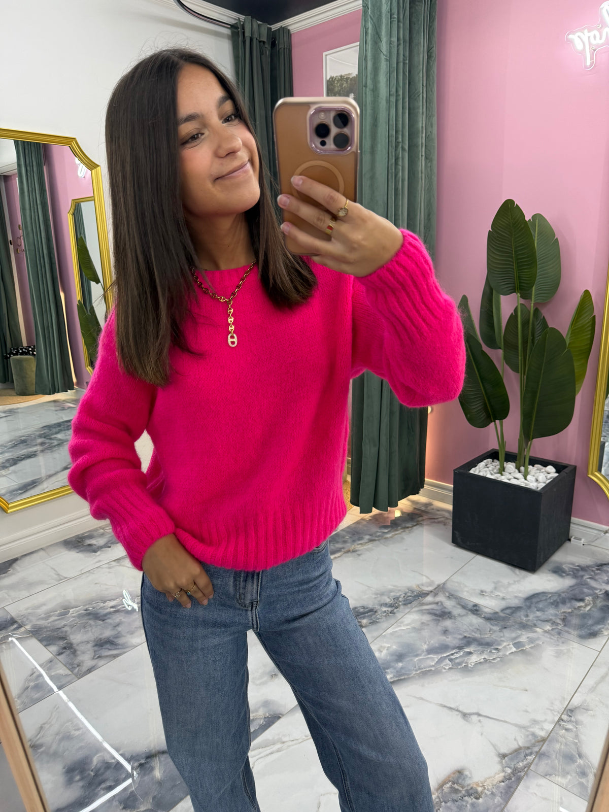 Pull GIANNI rose fluo