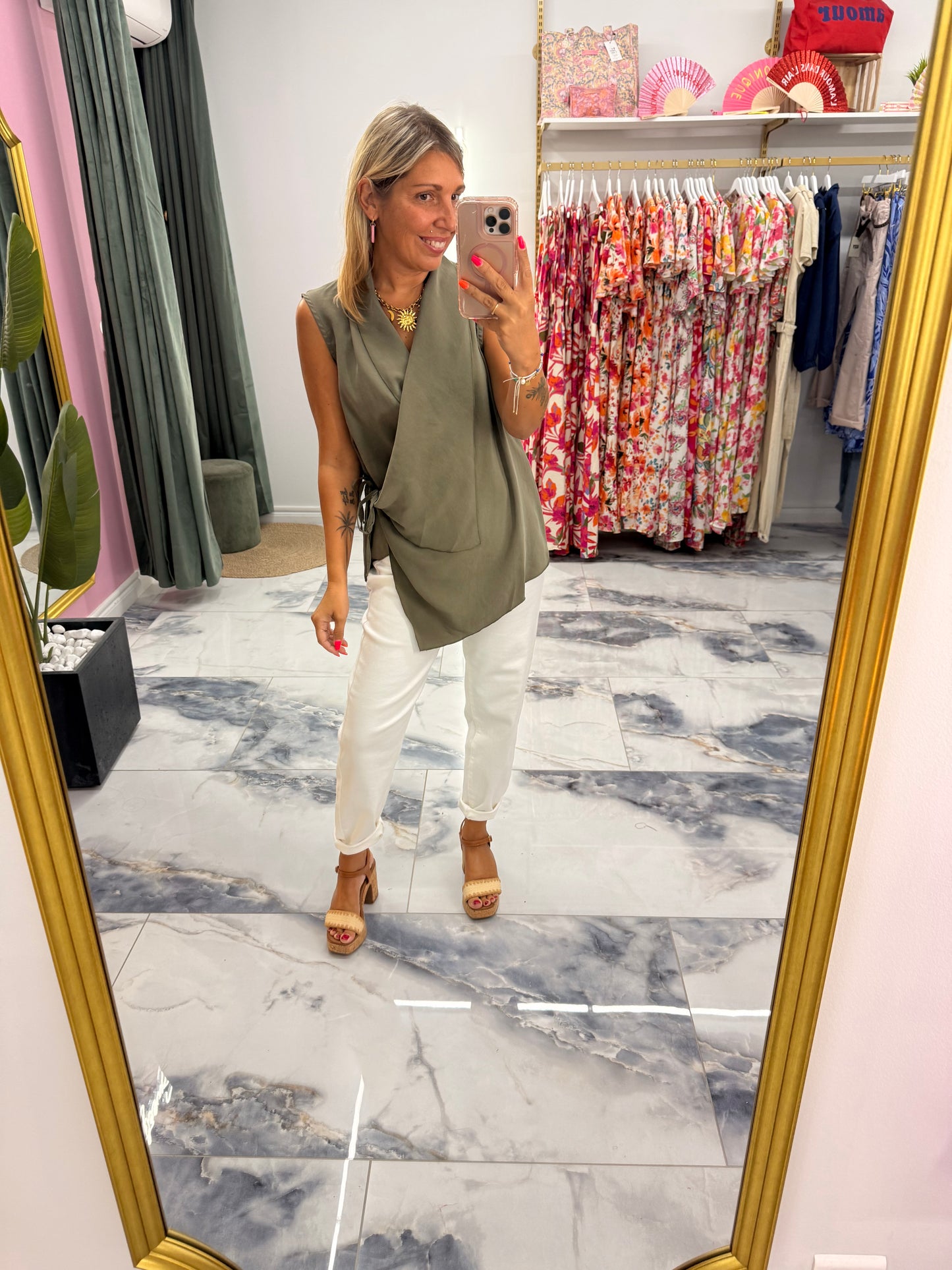 Blouse CHARLIZE Kaki