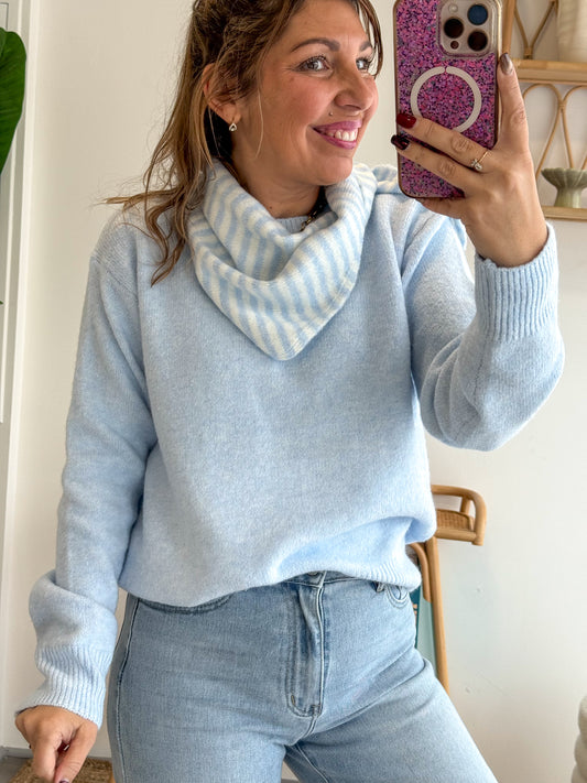 Pull ESSENTIEL bleu ciel