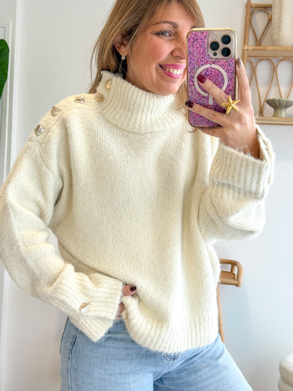 Pull VANILLA écru