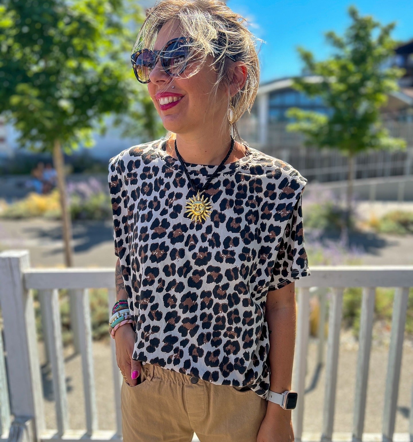 NINA - t-shirt léopard 🐆 écru