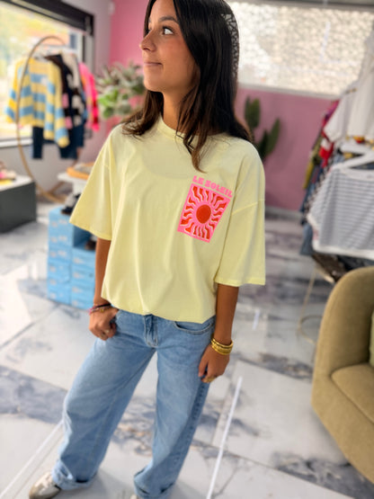 T-shirt LE SOLEIL jaune