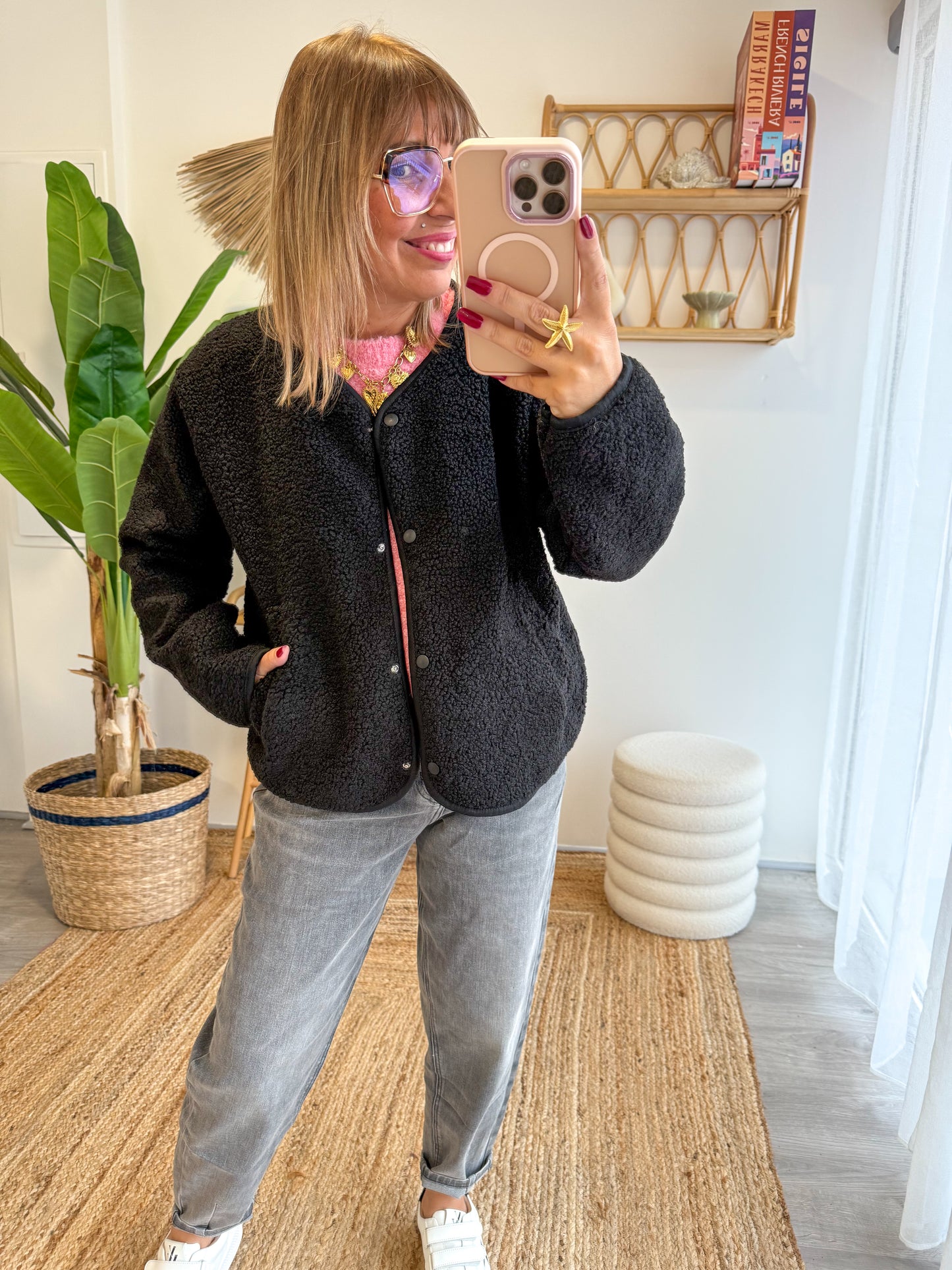 Veste FLUFFY noir