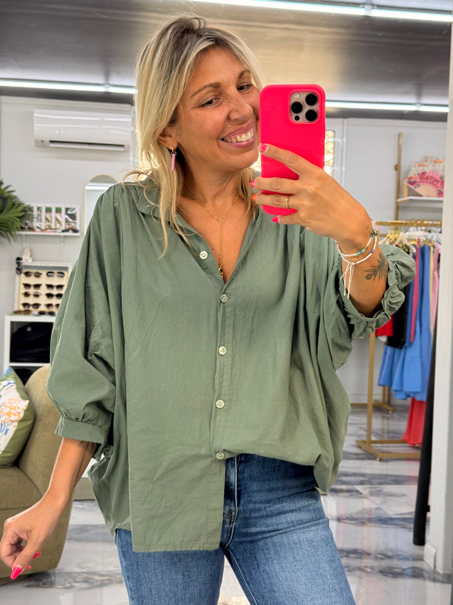 Blouse ELINA kaki