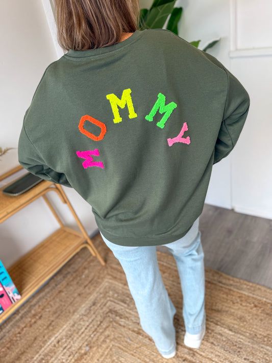 Sweat MOMMY kaki