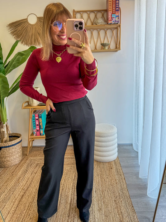 Pull BASIQUE Bordeaux