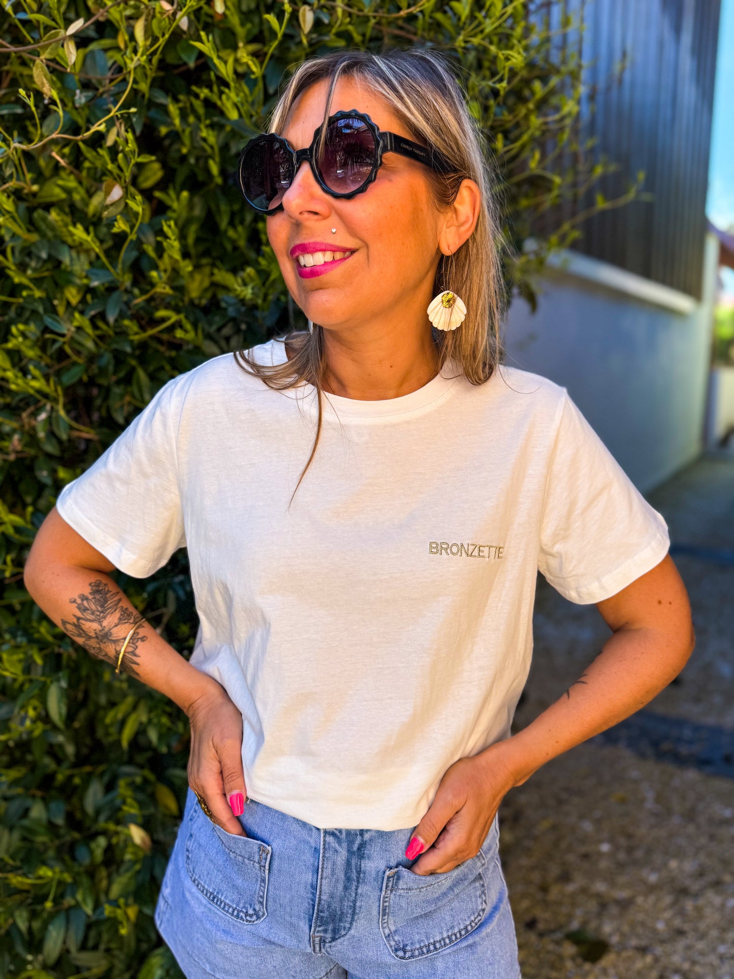 T-shirt BRONZETTE blanc