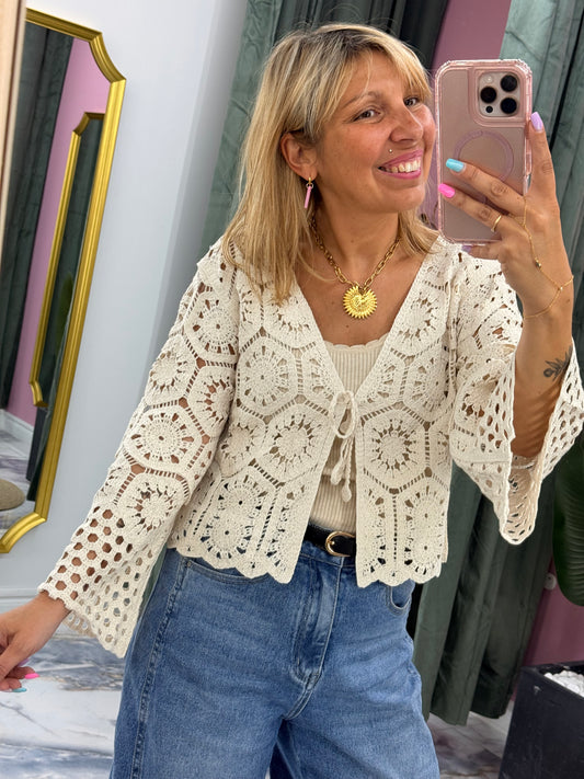 Gilet BOHO cream