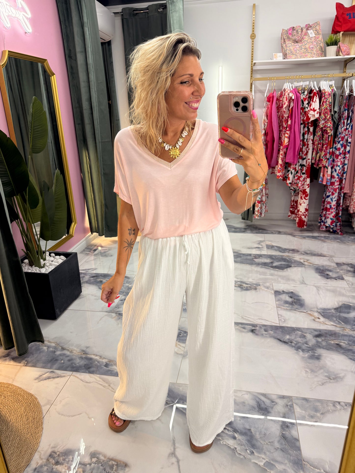 T-shirt VICKY rose claire