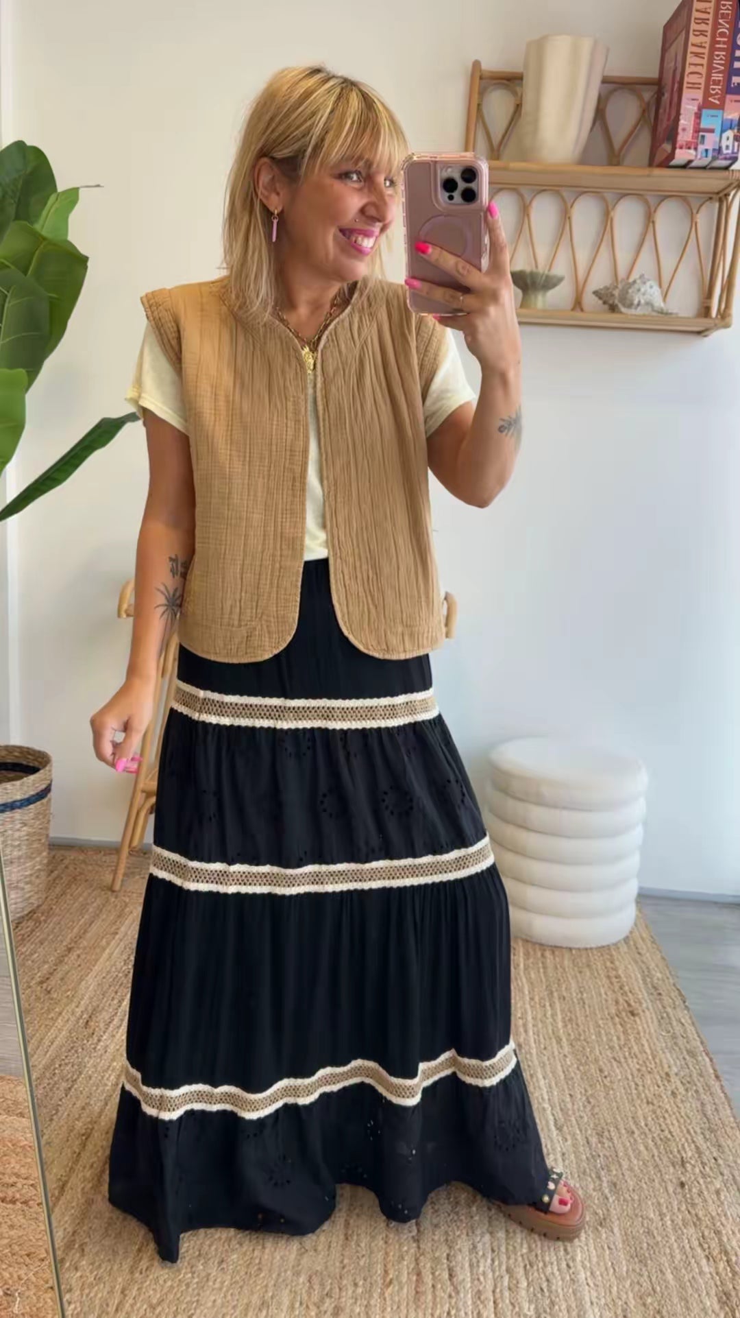 Gilet Naia Camel