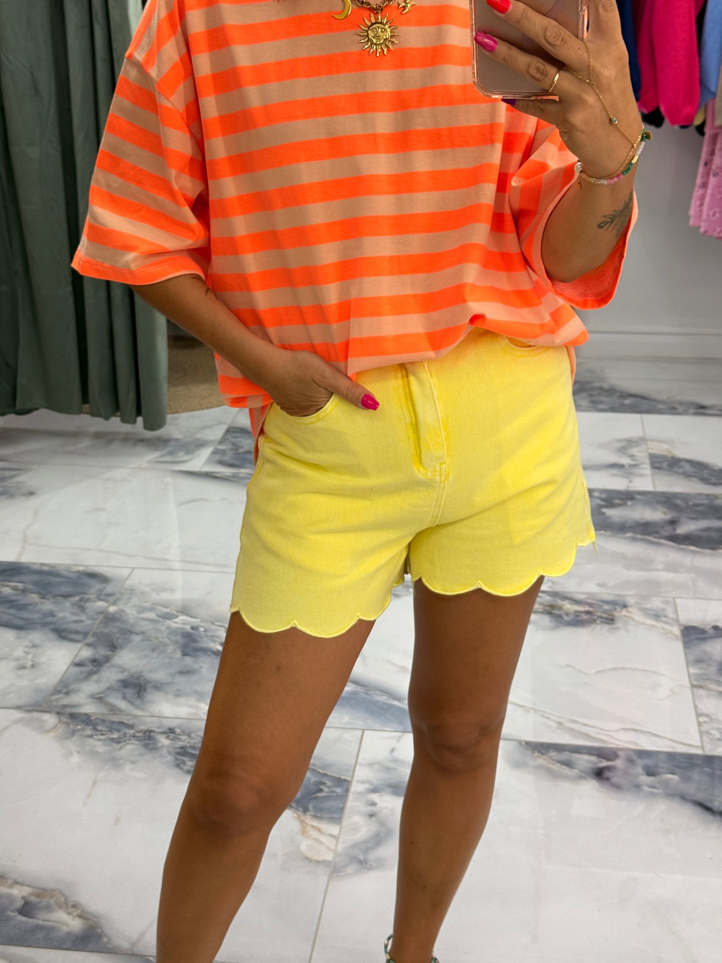 Short NUAGE jaune
