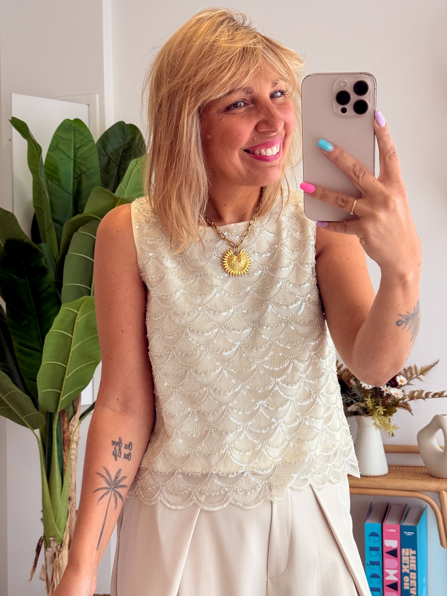 Top ÉCAILLE Beige