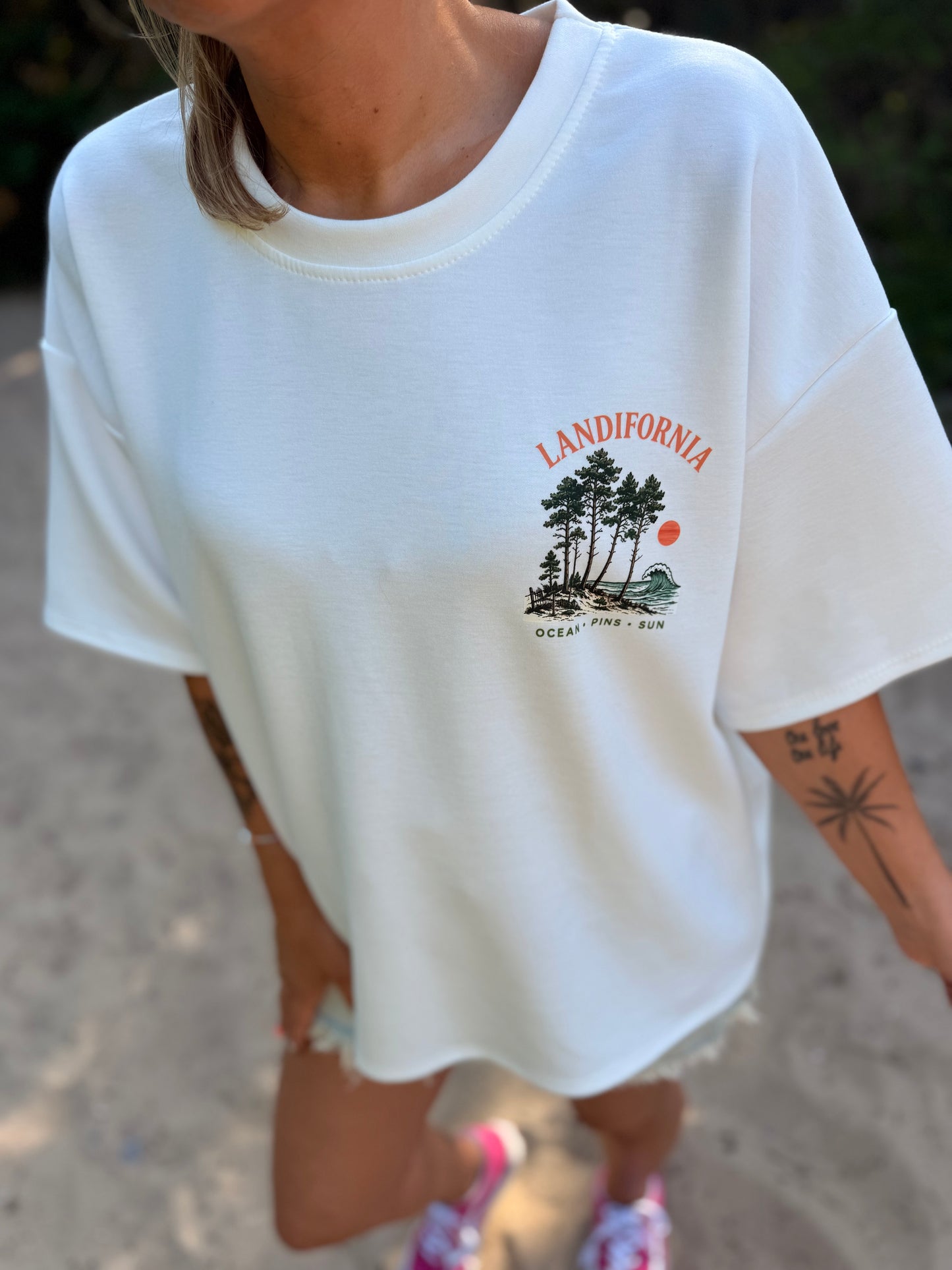 T-shirt SWEETY Créa LANDES Blanc- PRE CO’ envoi FIN JUIN 💖