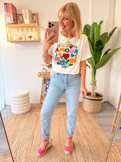 T-Shirt AMOUR Blanc