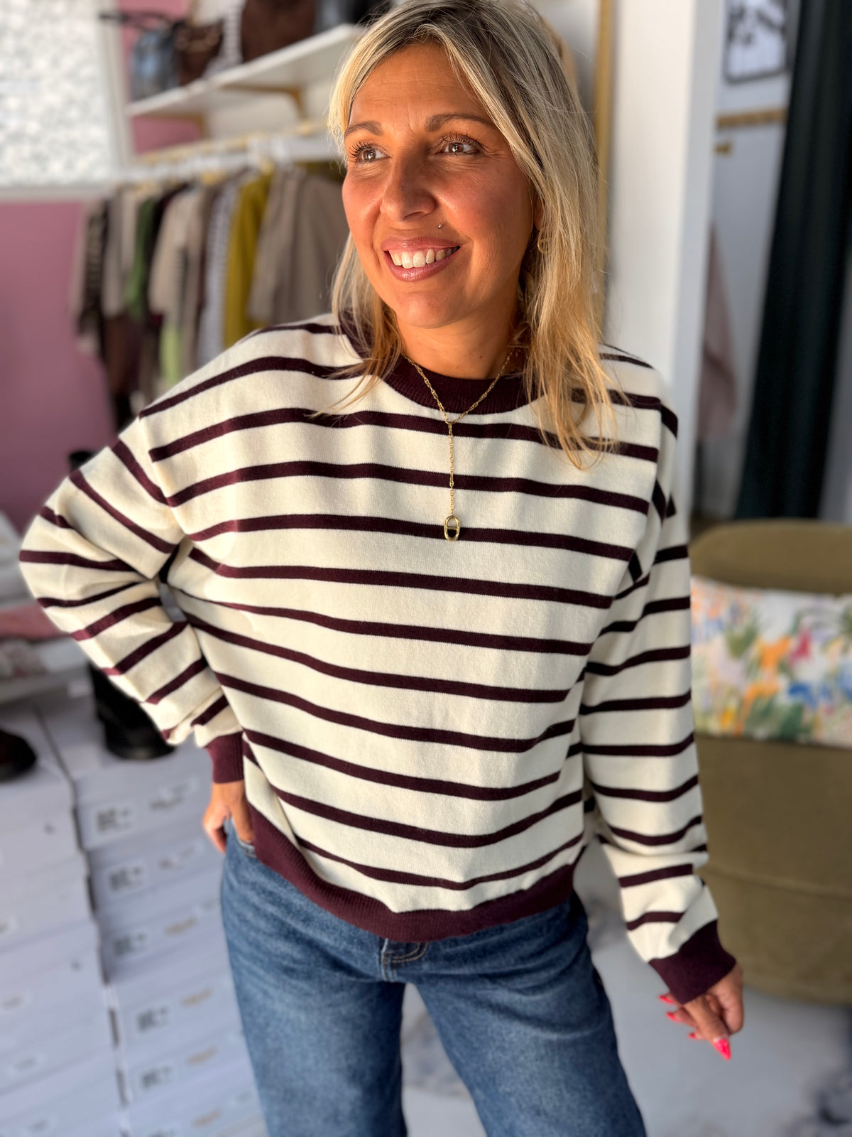 Pull CASSANDRE Bordeaux