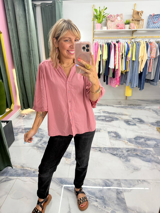 Blouse NORA vieux rose