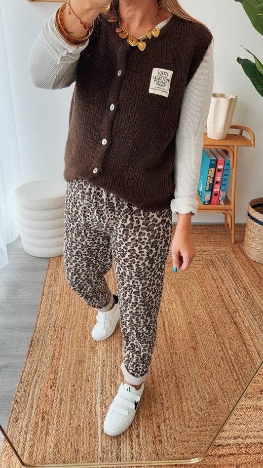 Gilet ÉMILIE choco