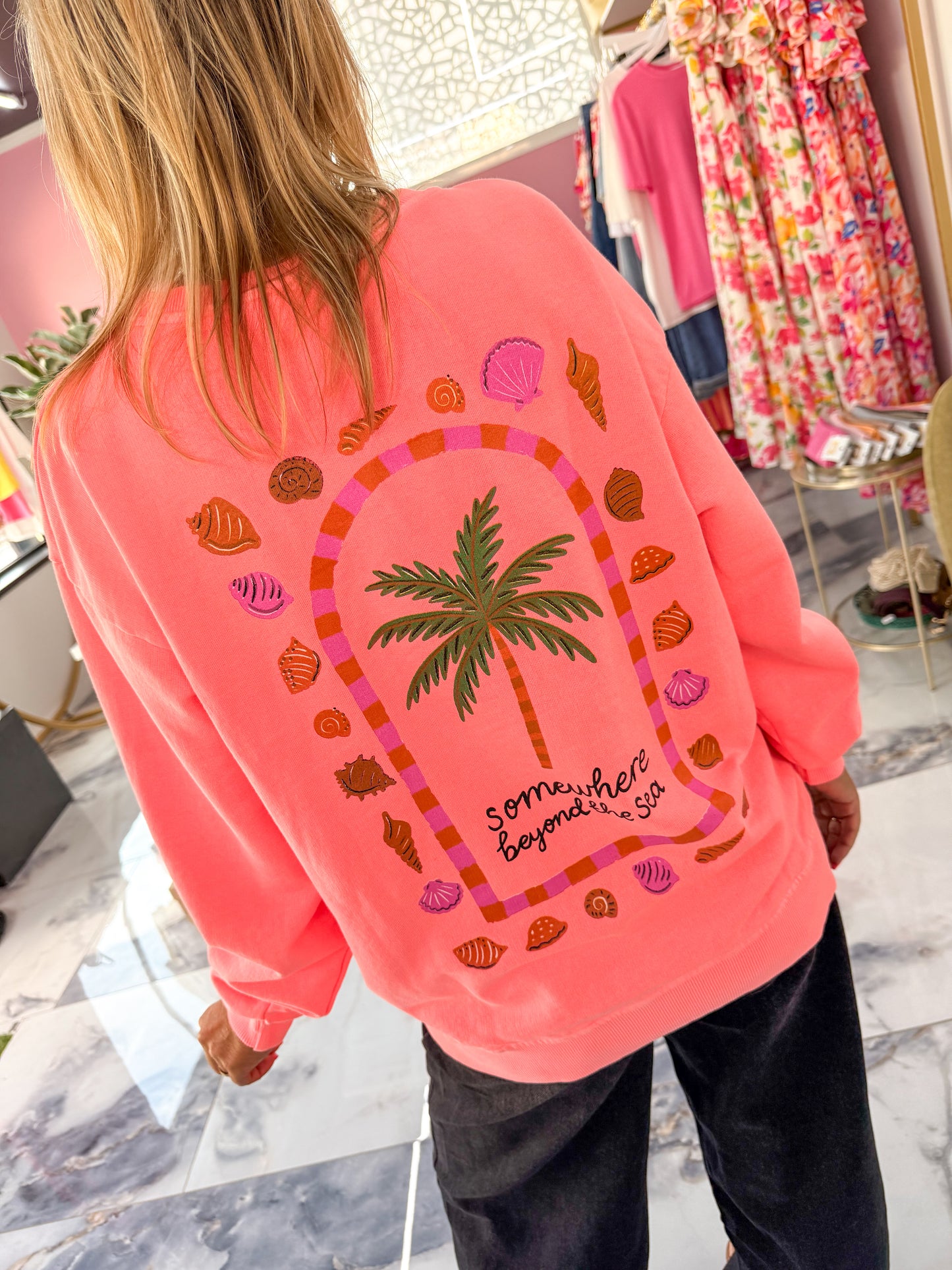 Sweat COQUILLAGE corail