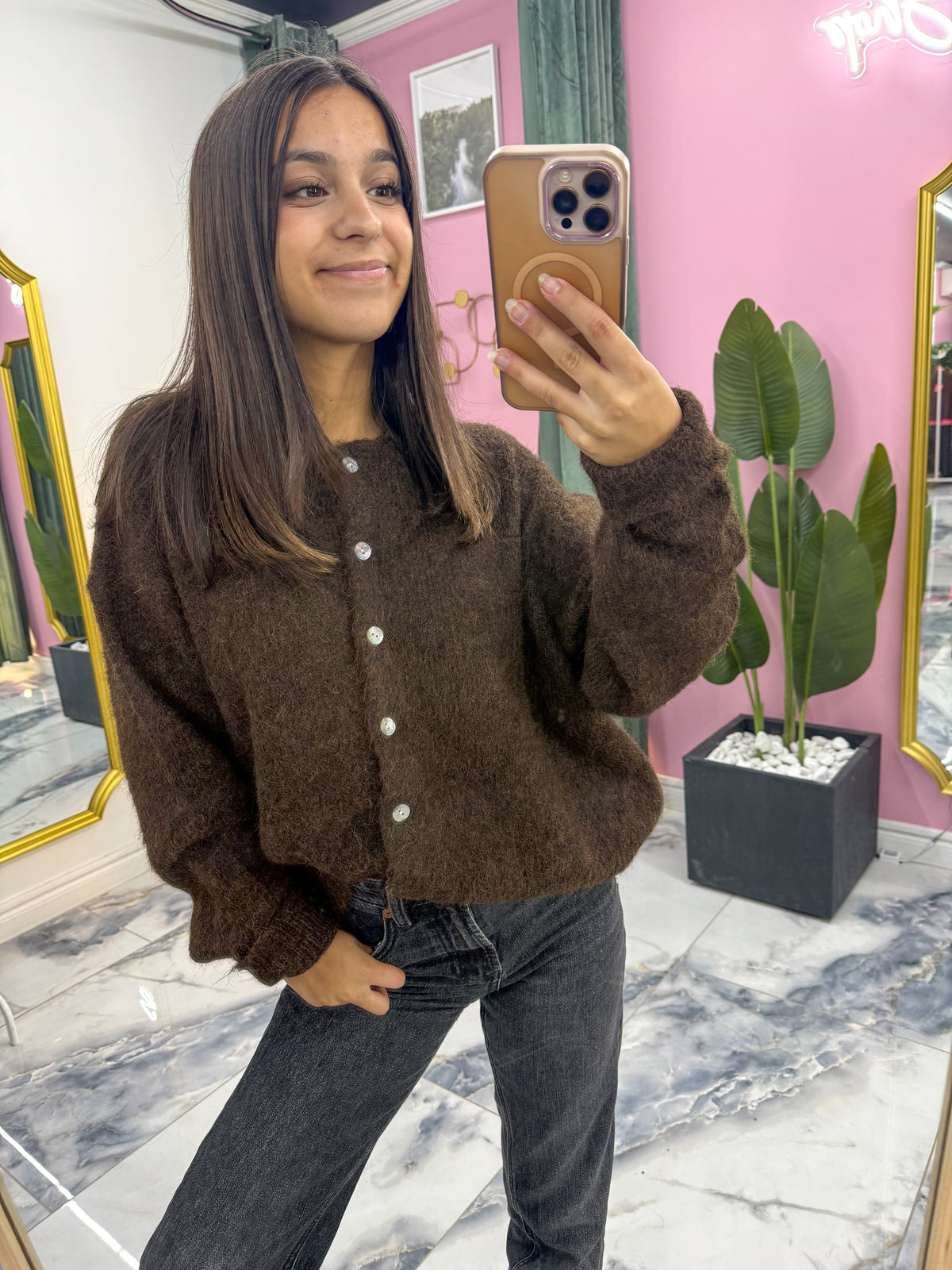 Gilet MEGGY marron
