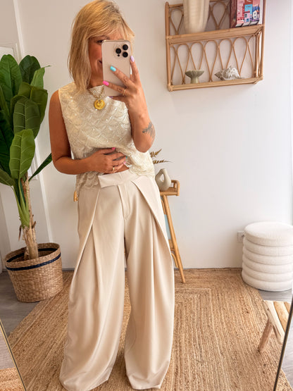Pantalon SCRATCH beige