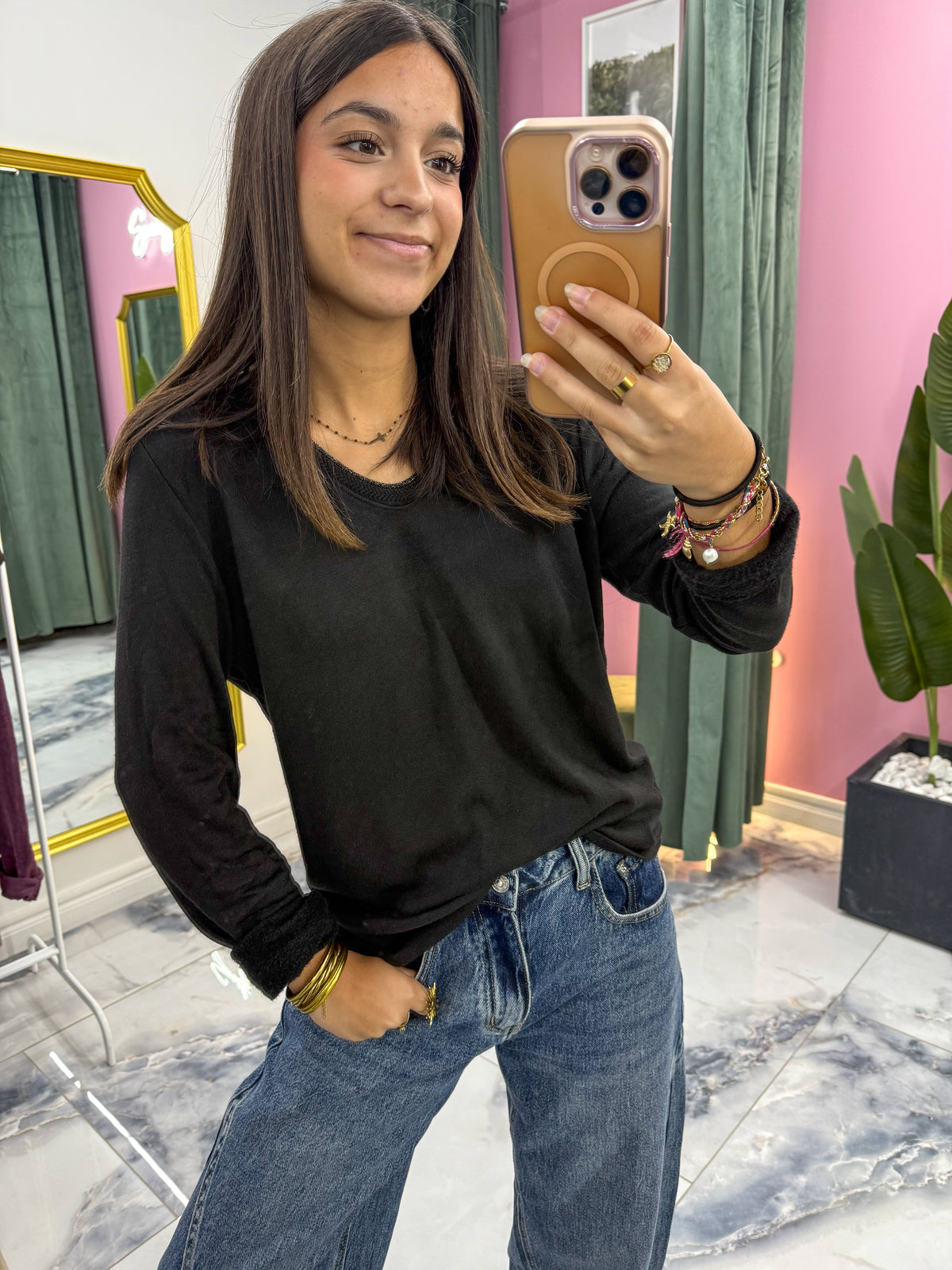 Top AMALIA noir