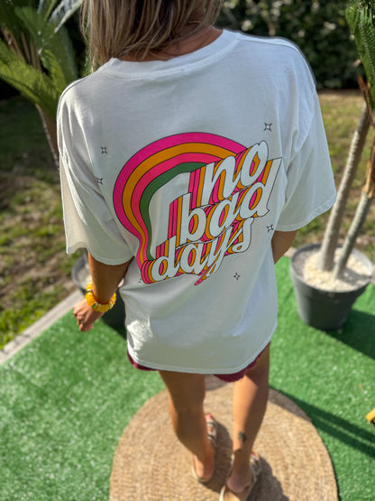 T-shirt NO BAD DAY blanc