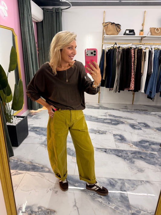 Pantalon ROMY vert olive