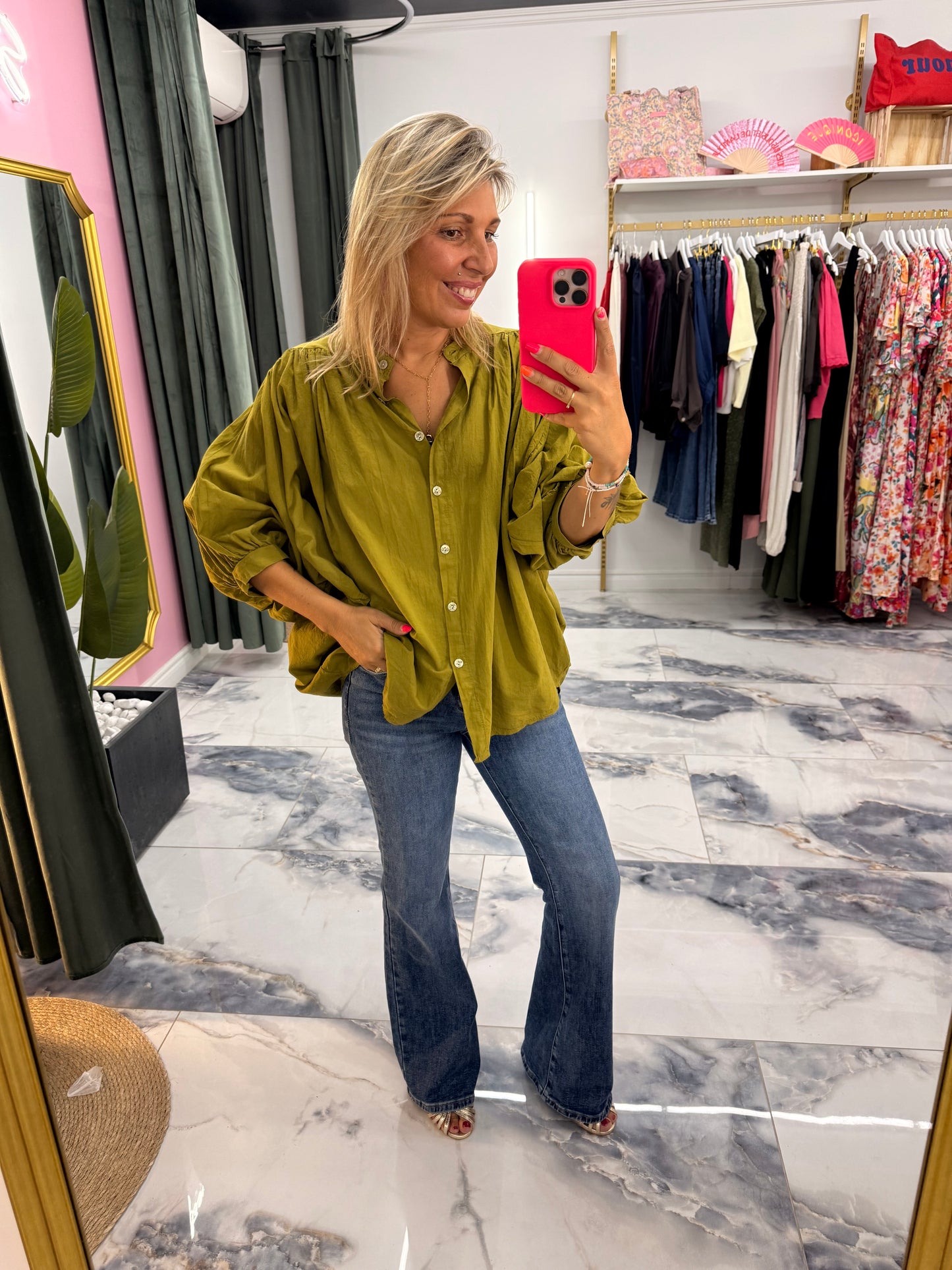 Blouse ELINA olive
