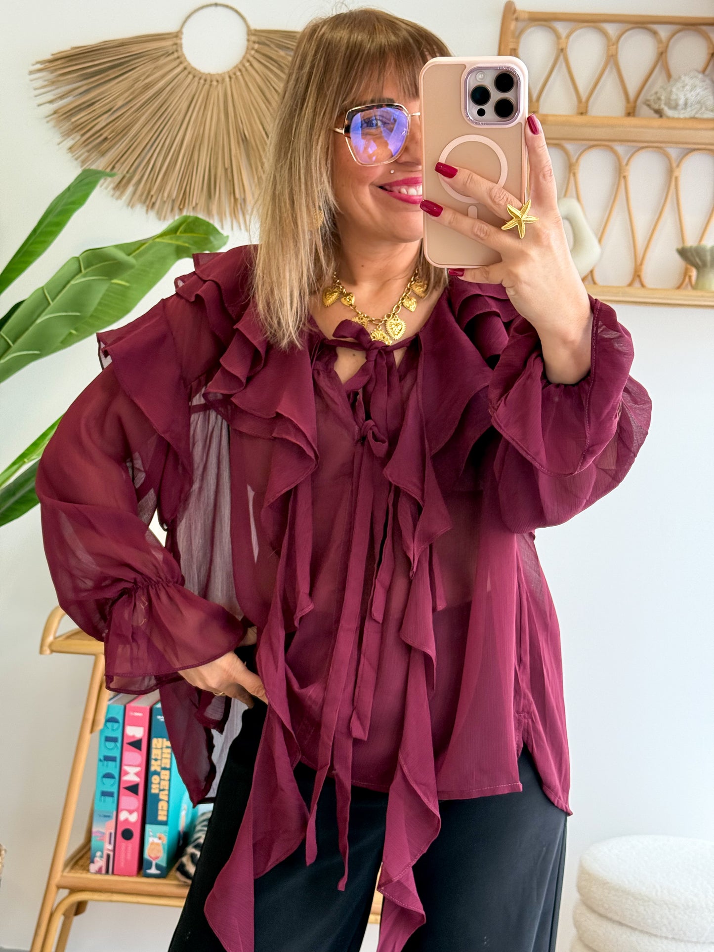 Blouse FLORENCE Bordeaux