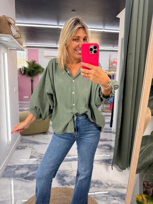 Blouse ELINA kaki
