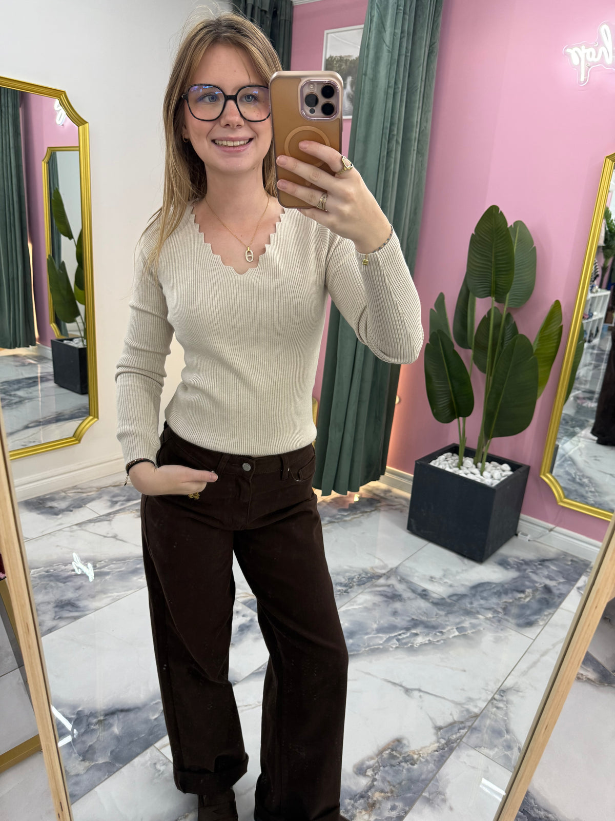 Pull ALBANE beige