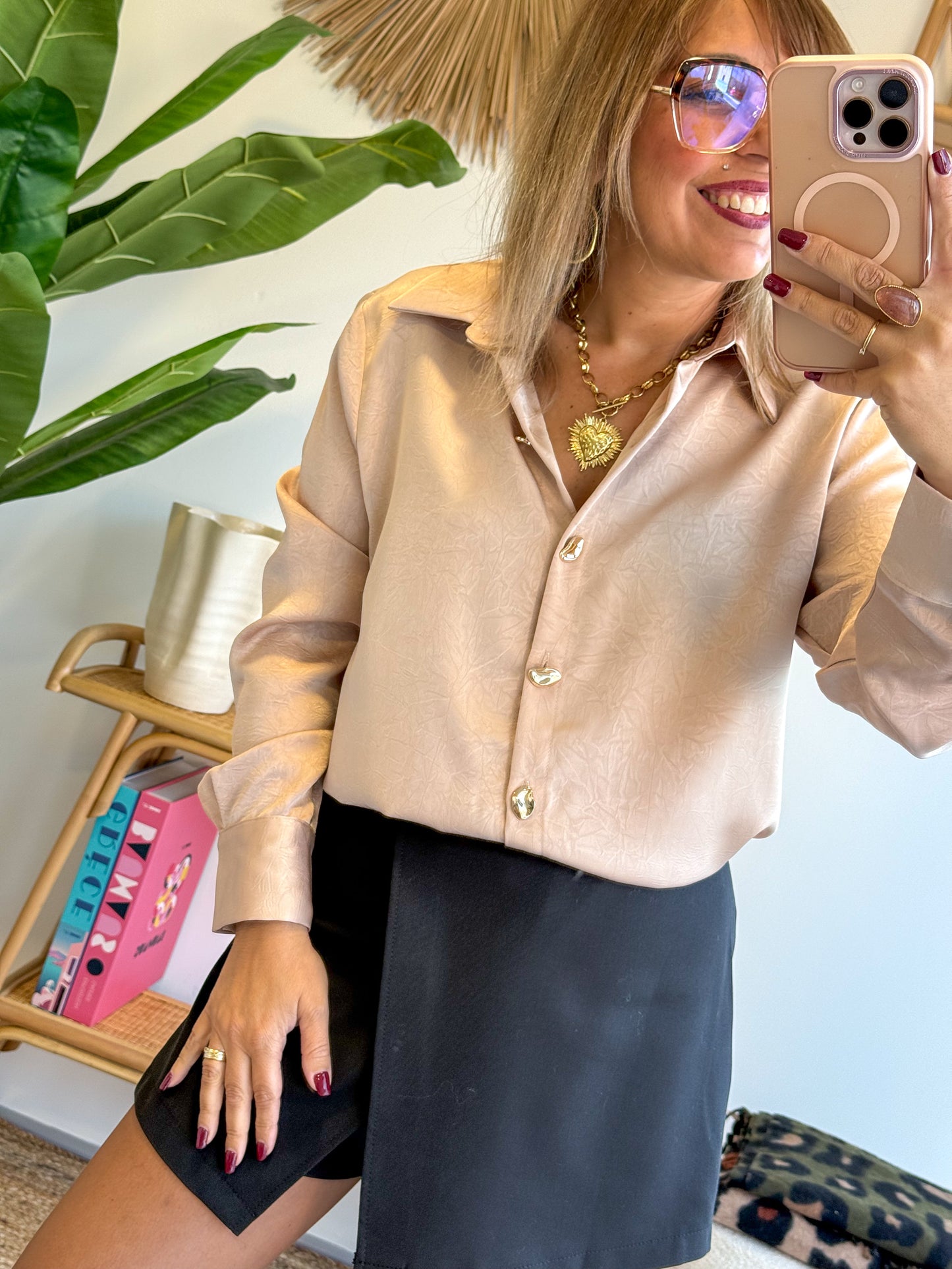 Chemisier ÉLÉGANCE nude