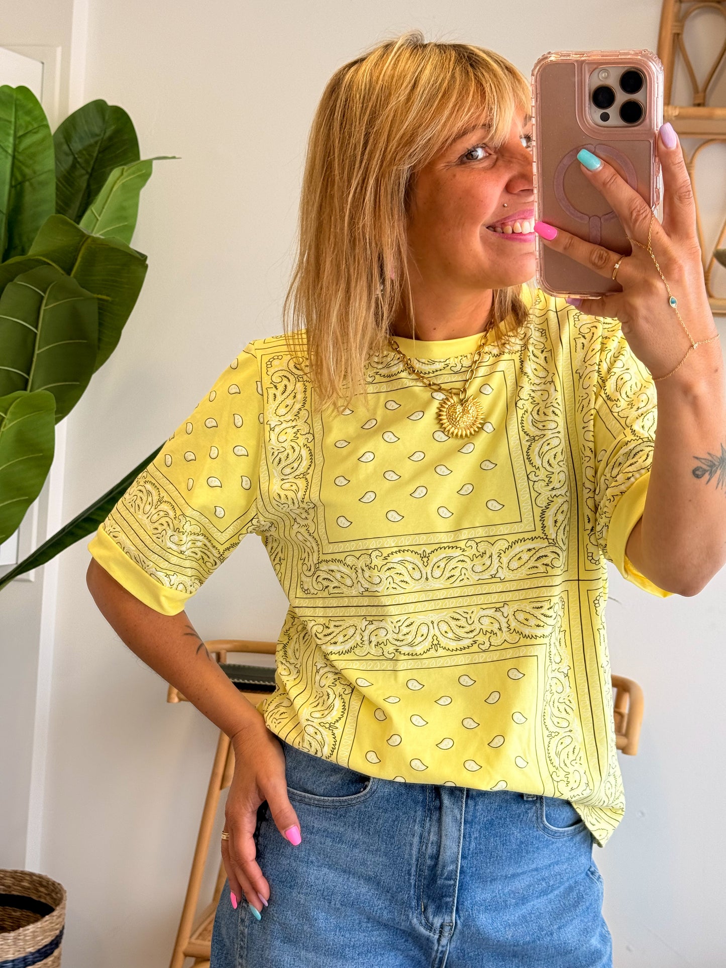 T-shirt BANDANA jaune
