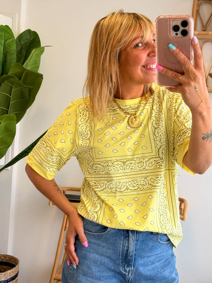 T-shirt BANDANA jaune
