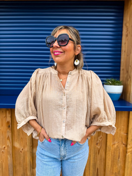 Blouse BELLA VITA beige sable