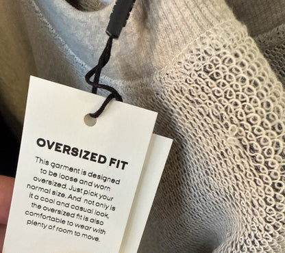 Sweat GRID Gris Texturé