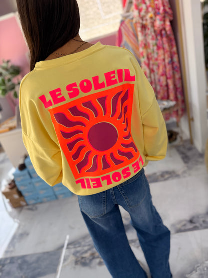 Sweat LE SOLEIL Jaune