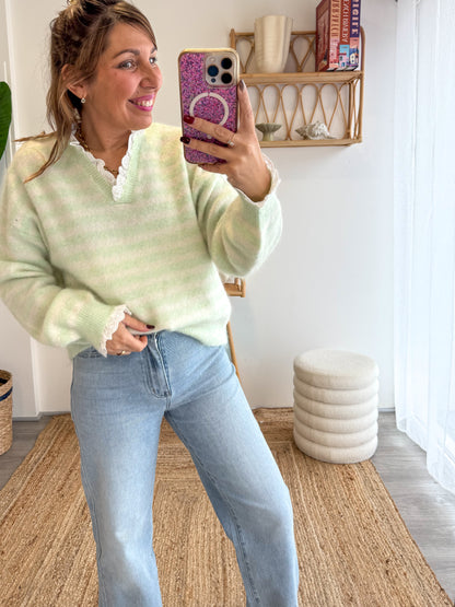 Pull BÉRANGÈRE vert