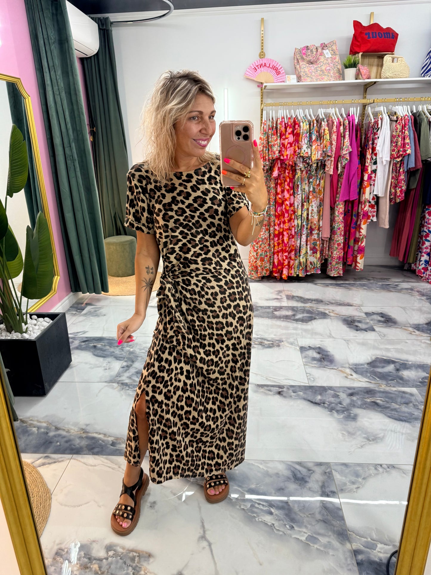 Robe MILANA léopard -réassort