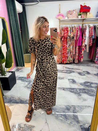 Robe MILANA léopard -réassort