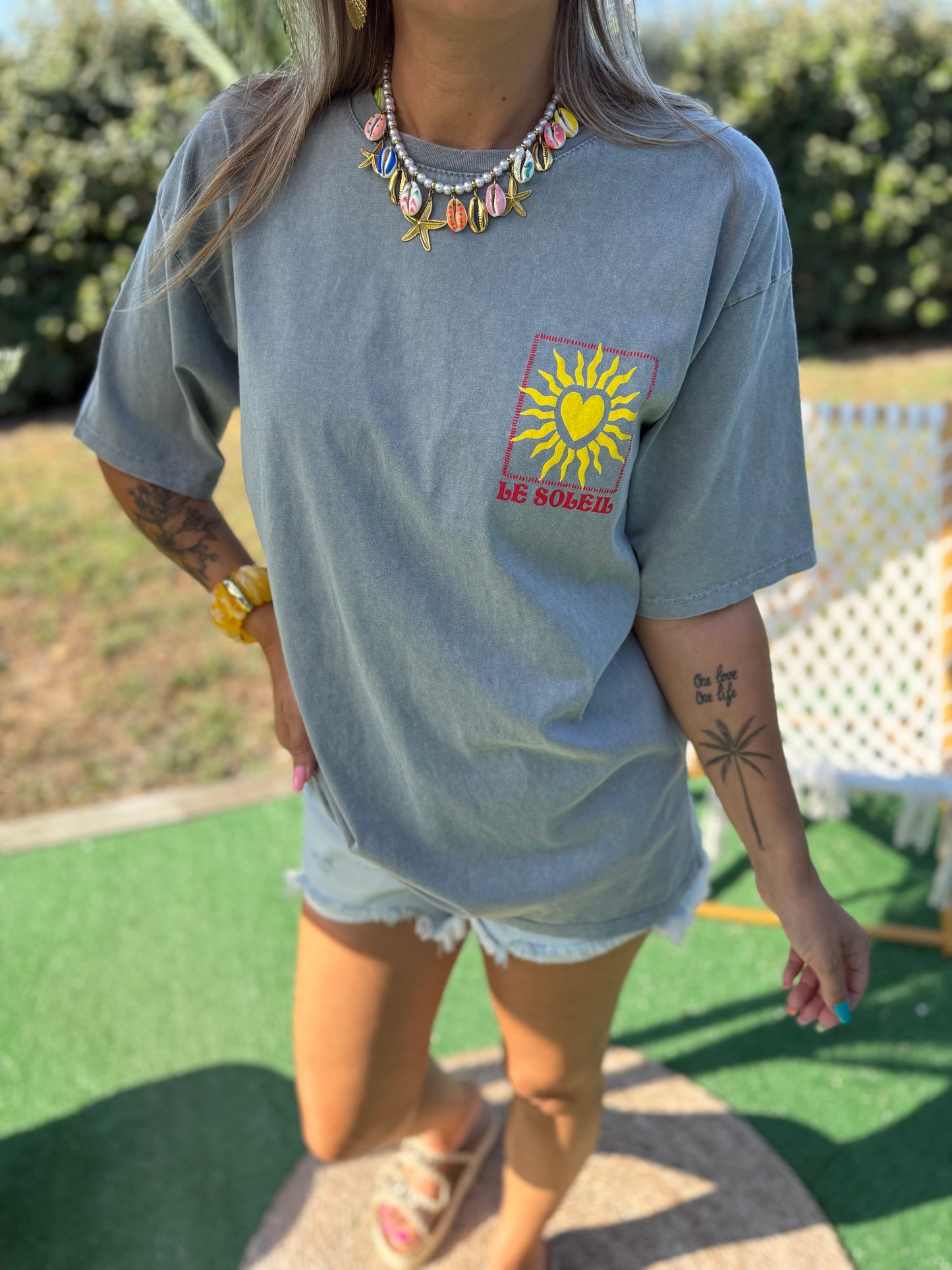 T-shirt LE SOLEIL bleu