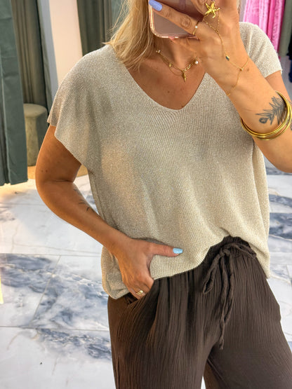 Top LUX doré