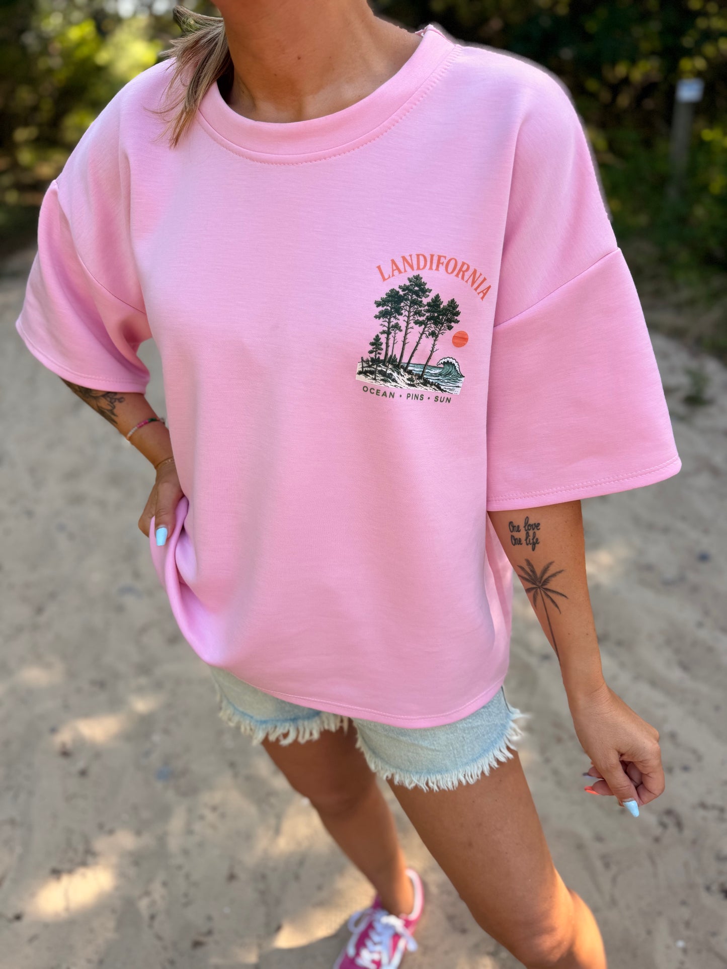 T-shirt SWEETY Créa’ LANDES Rose- PRE CO’ envoi FIN JUIN 🌊