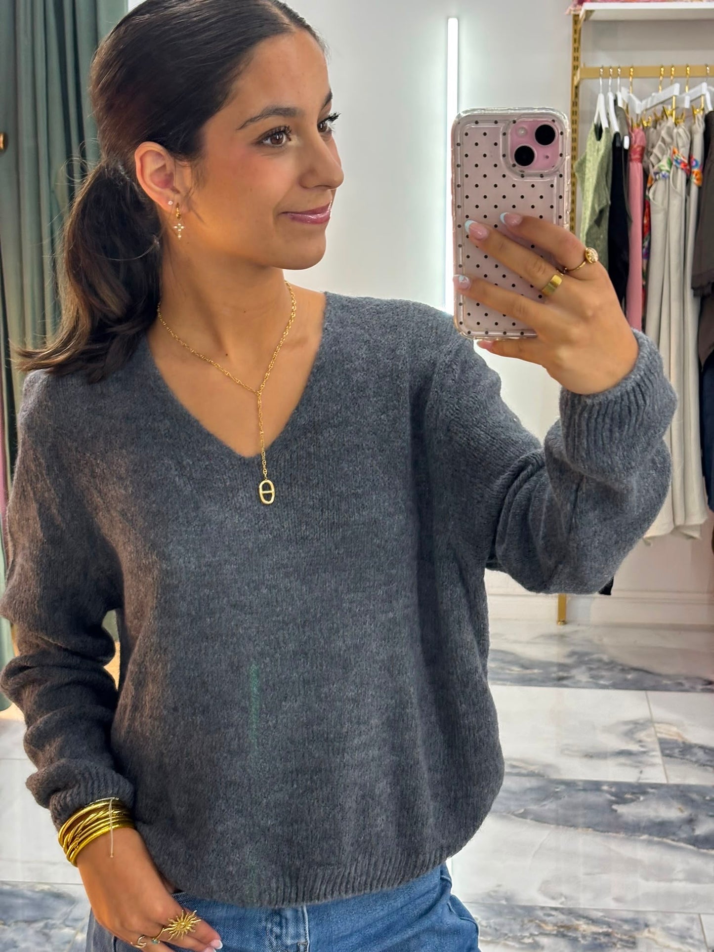 Pull COCO alpaga gris