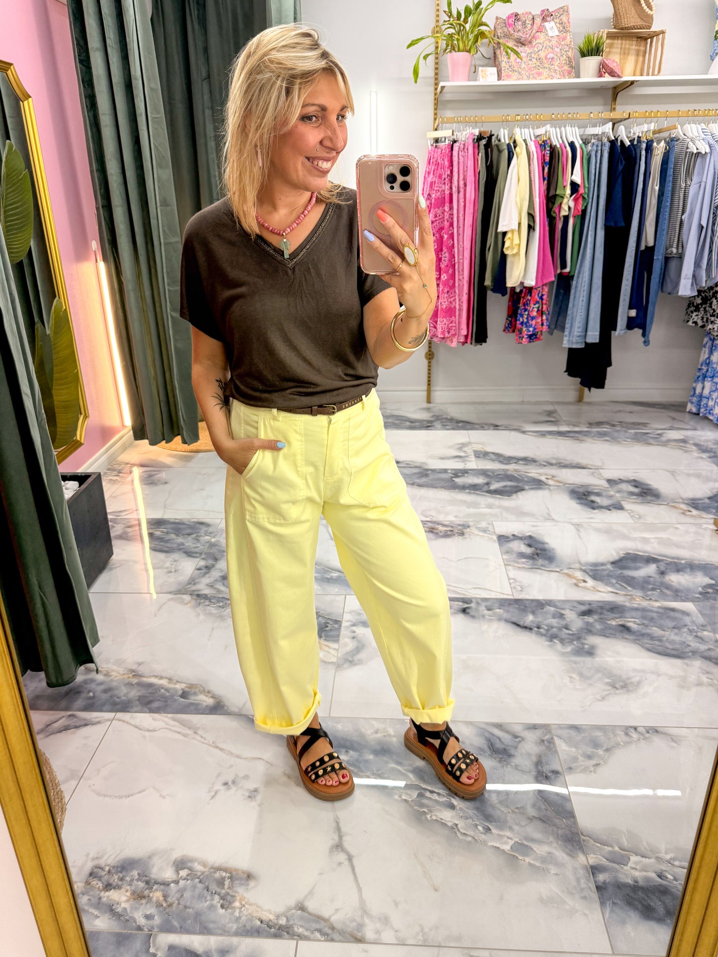Pantalon ROMY Jaune