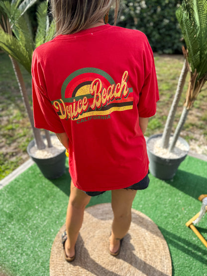 T-shirt VENICE rouge