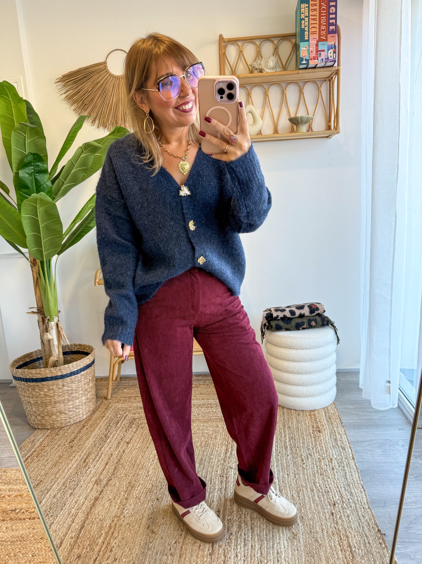 Pantalon SOLINE Bordeaux