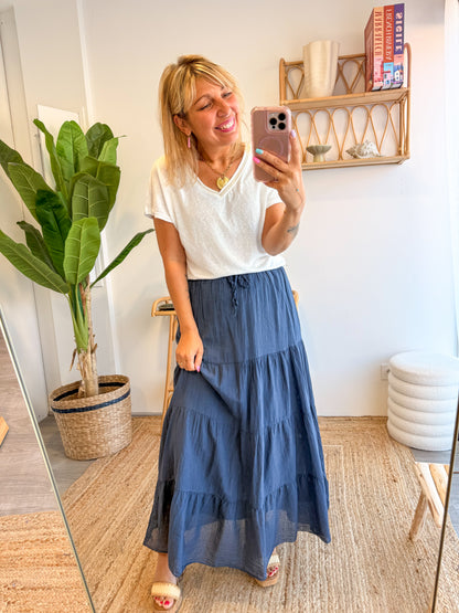 Jupe LEONIE bleu marine